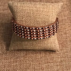 “Rosie” 8 1/4” set of 5 bangle bracelets